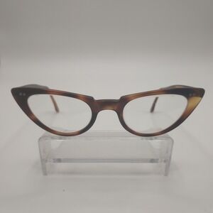 Vintage AO American Optical Eyeglasses Cat Eye Tortoise Two Tone Frame 50s 60s